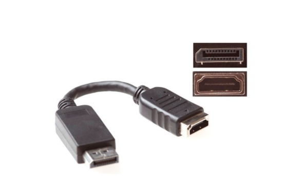 AV LINK - Câble DisplayPort mâle vers HDMI femelle - 0.15m (Neuf)