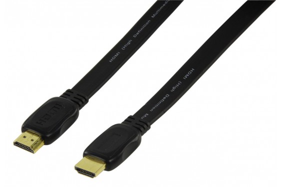 Câble plat HDMI HSP avec ethernet HDMI Mâle vers HDMI Mâle - 10m (Neuf)