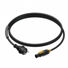 PROCAB - Câble d'alimentation Schuko mâle vers Powercon femelle 3G1.5mm² - 3m (Neuf)