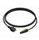 PROCAB - Câble d'alimentation Schuko mâle vers TRUEcon femelle 3G1.5mm² - 3m (Neuf)