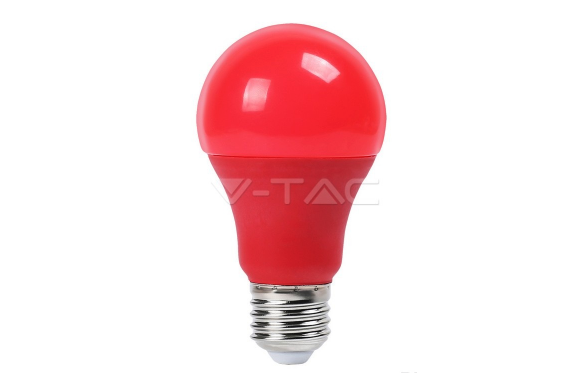 V-TAC - Lampe LED - 9W  - E27 - Couleur Rouge (Neuf)