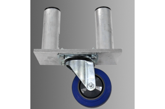 MOVE X - Pied double &agrave; roulette avec frein pour praticable - hauteur 50 cm (Neuf)