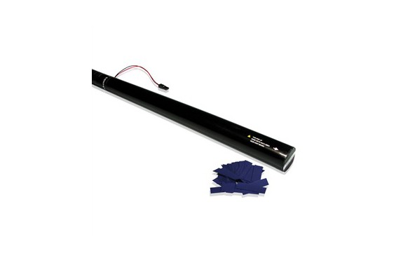 Canon &agrave; confettis &eacute;lectrique &agrave; usage unique - 80cm - Bleu Fonc&eacute; (Neuf)