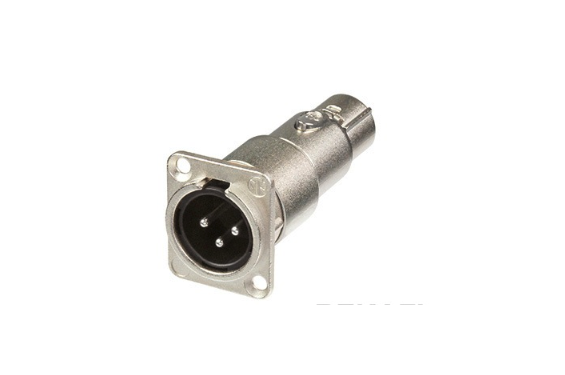 NEUTRIK - Adaptateur pro XLR 3 p&ocirc;les M&acirc;le vers 3 p&ocirc;les Femelle (Neuf)