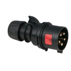 PCE - Prise mâle noire - turbo twist - CEE 400V - 32A - 5 contacts IP44 (Neuf)