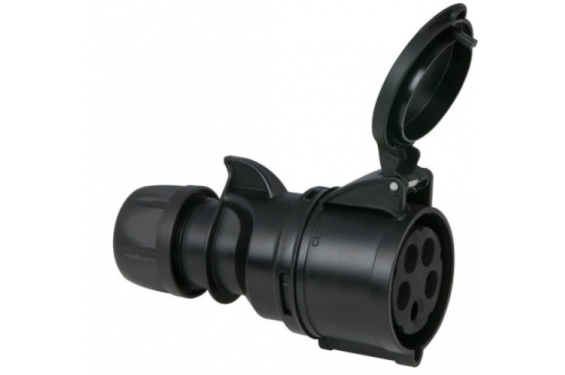 PCE - Prise femelle noire - Turbo twist - CEE 400V - 32A - 5 contacts IP44 (Neuf)