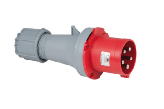PCE - Prise M&acirc;le rouge CEE 400V - 63A - 5 contacts IP44 (Neuf)