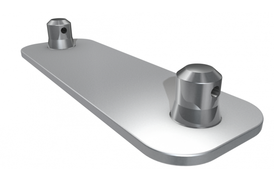 GLOBAL TRUSS - Embase rectangulaire pour s&eacute;rie F32 - 2 demi-connecteurs inclus (Neuf)