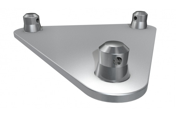 GLOBAL TRUSS - Embase triangulaire - 3 demi-connecteurs inclus (Neuf)