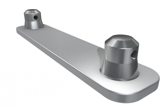 GLOBAL TRUSS - Embase rectangulaire pour structure F22 - 2 demi-connecteurs inclus (Neuf)