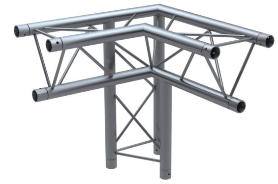 GLOBAL TRUSS - F23 - Angle 3D C34 - 50cm - Apex Down Left - 6 connecteurs inclus (Neuf)