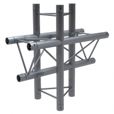 GLOBAL TRUSS - F23 - Angle 4D T47 - 50cm - T Apex Down - 6 connecteurs inclus (Neuf)