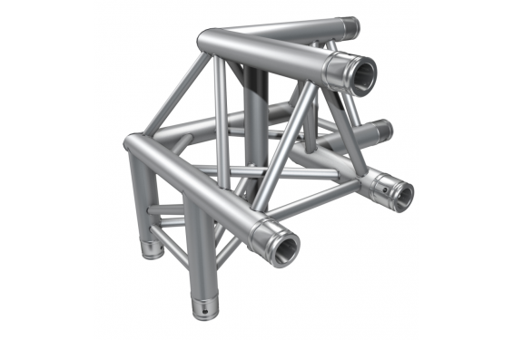 GLOBAL TRUSS - F33 - Angle 3D C33 - 50cm Apex Down Right - 6 connecteurs inclus (Neuf)
