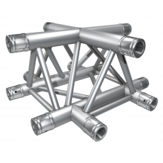 GLOBAL TRUSS - F33 - Croix 4D C41 - Horizontale - 50cm - 6 connecteurs inclus (Neuf)