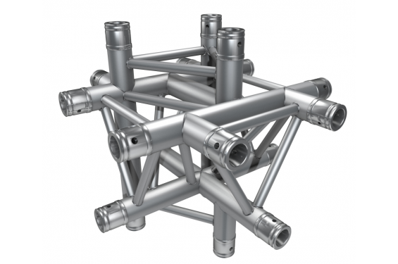 GLOBAL TRUSS - F33 - Croix 6D C61 - 50cm - Apex Down - 6 connecteurs inclus (Neuf)