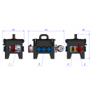 BALS - Boitier d'alimentation 1 tétra 32A  6 mono 16A avec bouton d'arrêt d'urgence (Neuf)