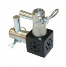 GLOBAL TRUSS -  Cube d'angle noir 6 directions F14 - 2 connecteurs (Neuf)