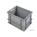 Euronorm stackable bin 400x300x320mm - standard back and sides full - Grey (New)