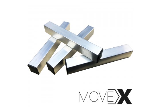 PROLYTE- Pied carré hauteur 40cm en aluminium pour Stagedex - 50x50mm - épaisseur 3mm (Neuf)