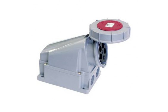 PCE - Chassis Femelle rouge CEE IP67 400V - 63A - 5 contacts (Neuf)