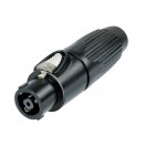 NEUTRIK - Fiche Speakon 8 pôles Femelle NLT8FX-BAG (Neuf)