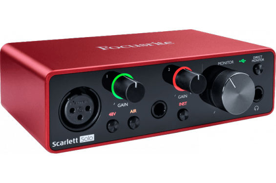 FOCUSRITE - Scarlett 3 solo  - Interface audio 2x2 canaux USB (Neuf)