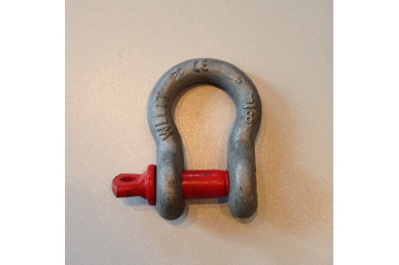 Manille lyre haute r&eacute;sistance &agrave; vis - 750kg (Neuf)