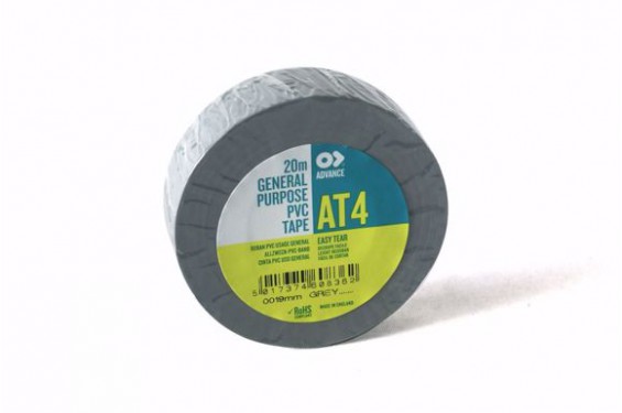 ADVANCE - Tape isolant AT4 PVC - Souple - Gris 19mm X 20M (Neuf)
