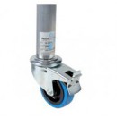 MOVE X - Pied simple à roulette avec frein pour praticable - hauteur 100 cm (Neuf)