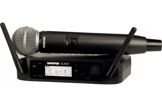 SHURE - Pack sans fil - s&eacute;rie GLXD - &eacute;metteur GLXD2 avec capsule SM58 + R&eacute;cepteur GLXD4E (Neuf)
