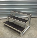 MoveX - Marches d'escalier pour scène en praticable : éléments de 20cm / 40cm / 60cm / 80cm / 100cm (Neuf)